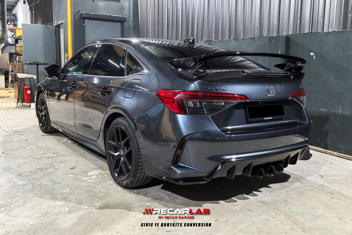 RECAR - HONDA CIVIC FE CONVERT TYPE-R Styling Kit Include: Front Bumper ...