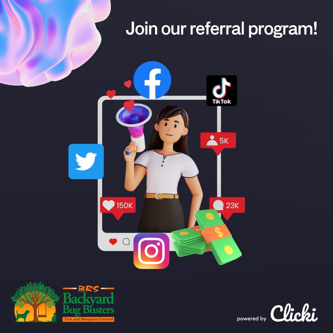 NEW REFERRAL PROGRAM ALERT... - BRS Backyard Bug Busters | Facebook