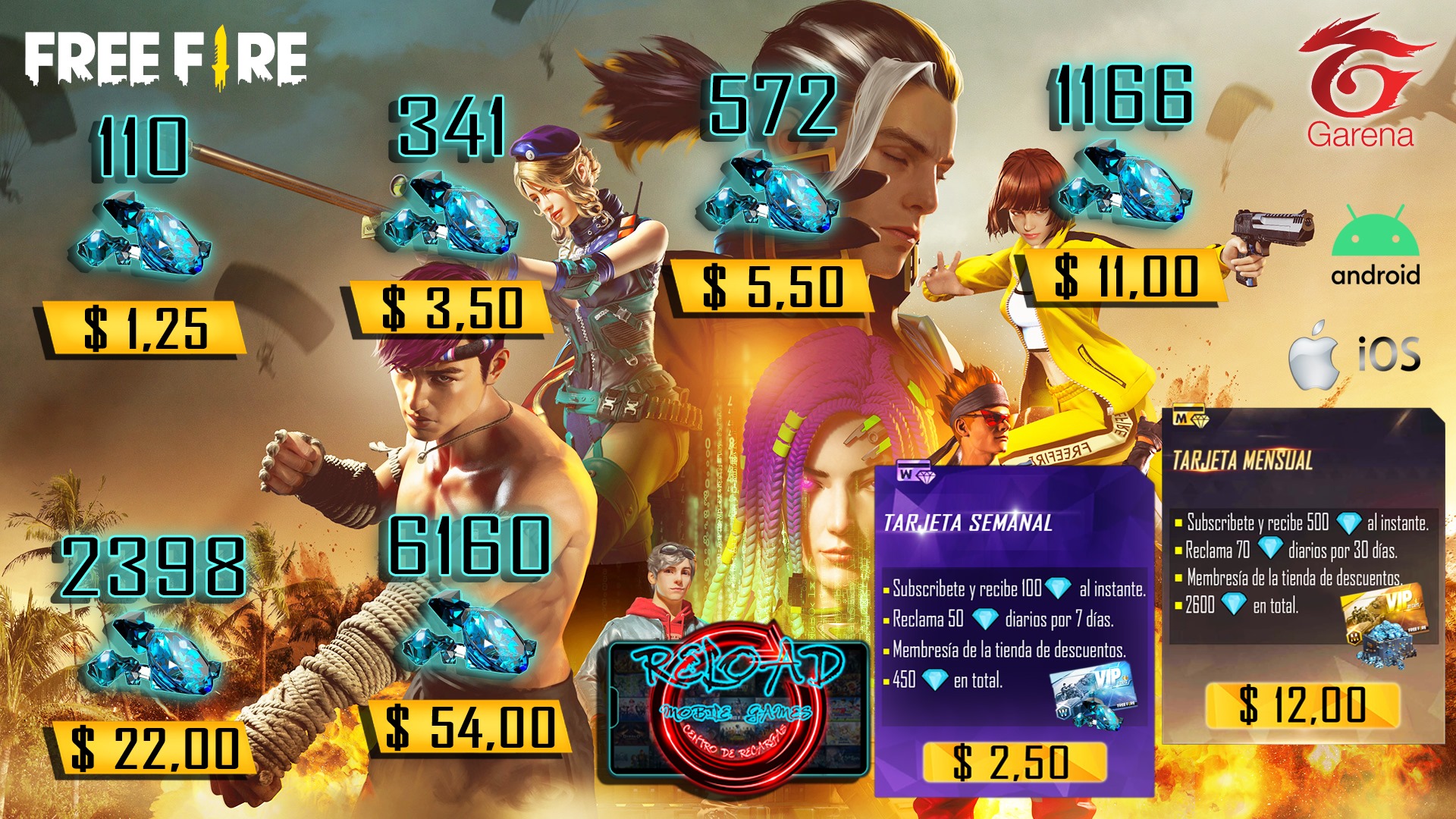 Reload Mobile Games