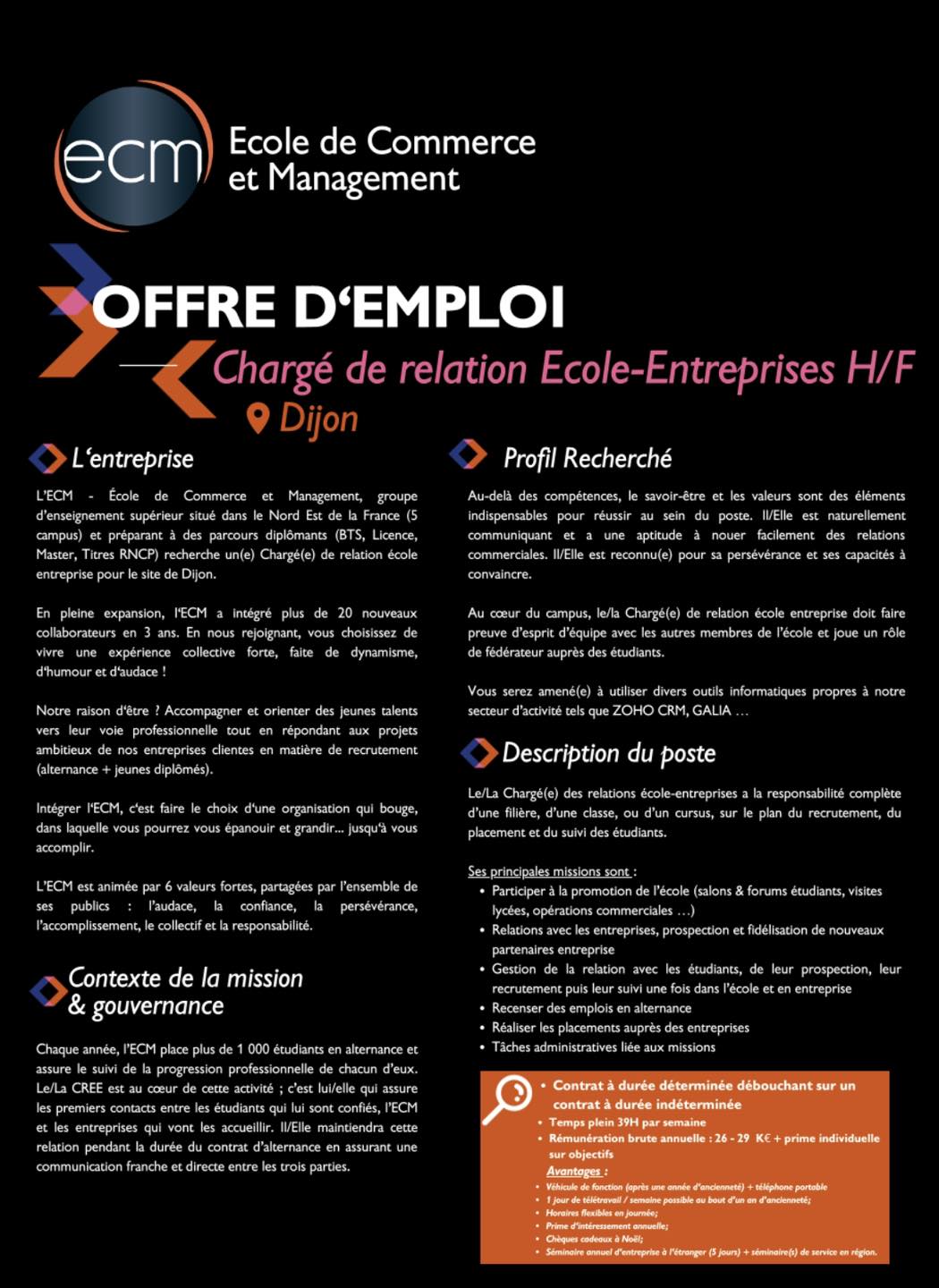 Ecm Dijon Ecole De Commerce Et Management Cnam