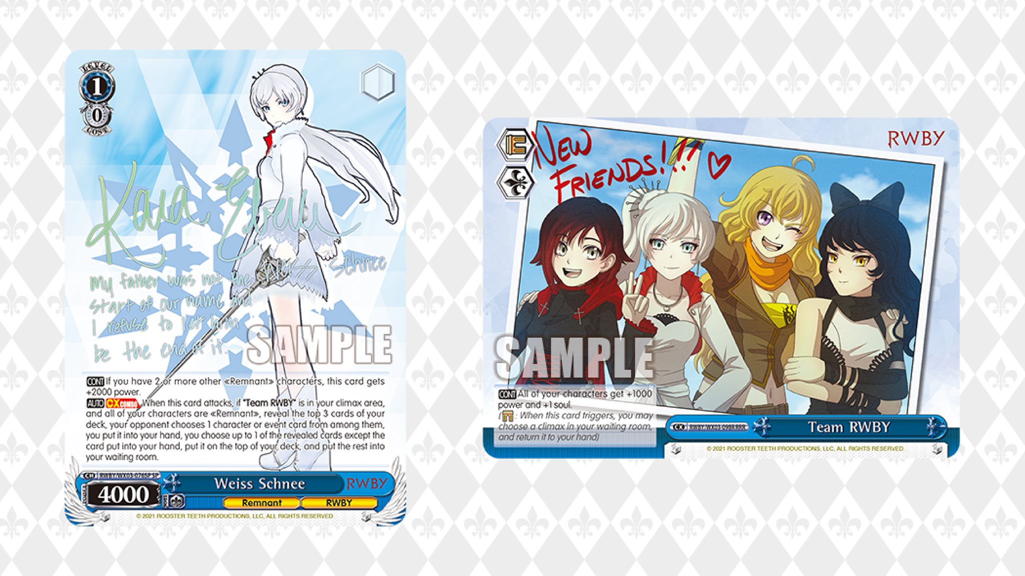 Weiss Schwarz Ruby huntress training cards on sale