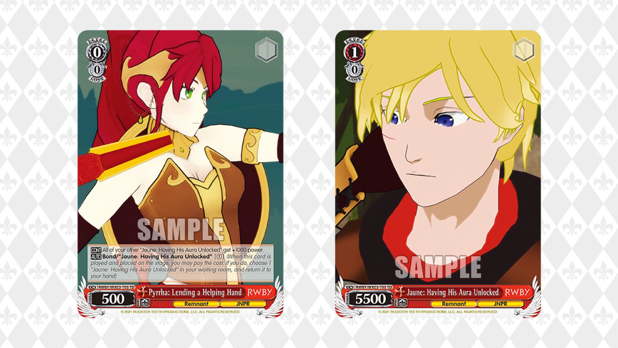 Weiss Schwarz Ruby huntress training cards on sale