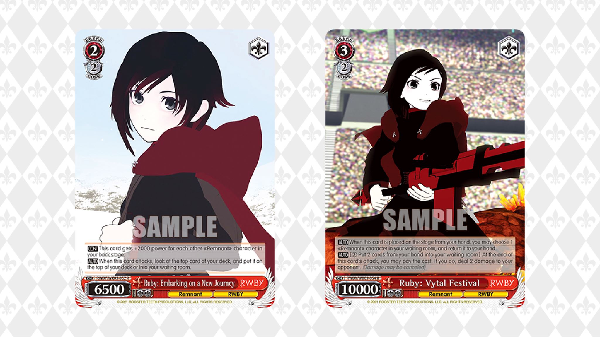 Weiss Schwarz Ruby huntress training cards on sale
