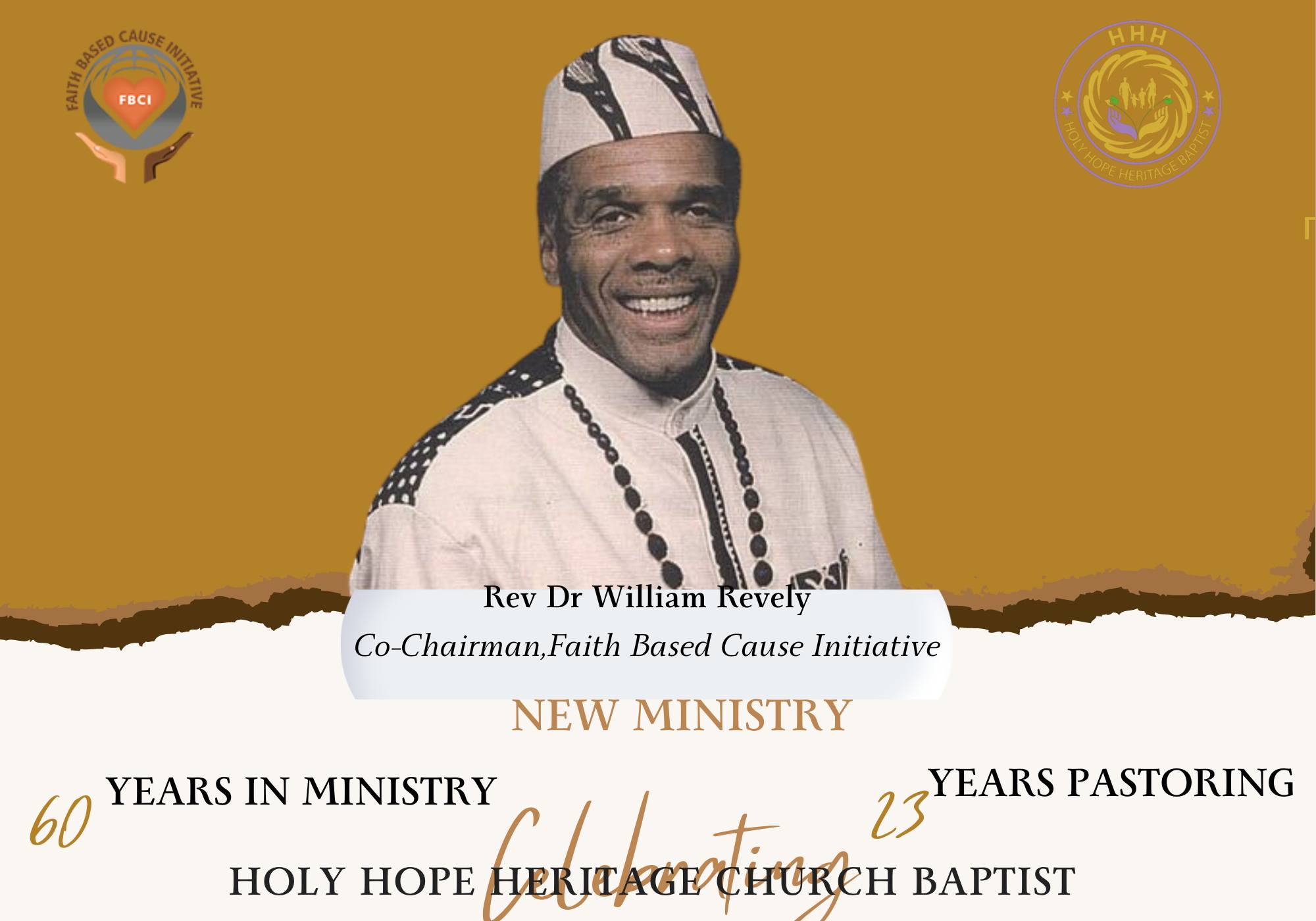 Celebrating Rev Dr William... - Faith Based Cause Initiative | Facebook