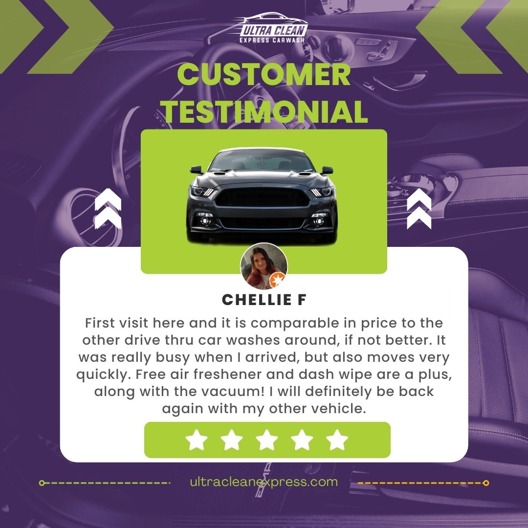Chellie F thank you for the... - Ultra Clean Express Car Wash | Facebook