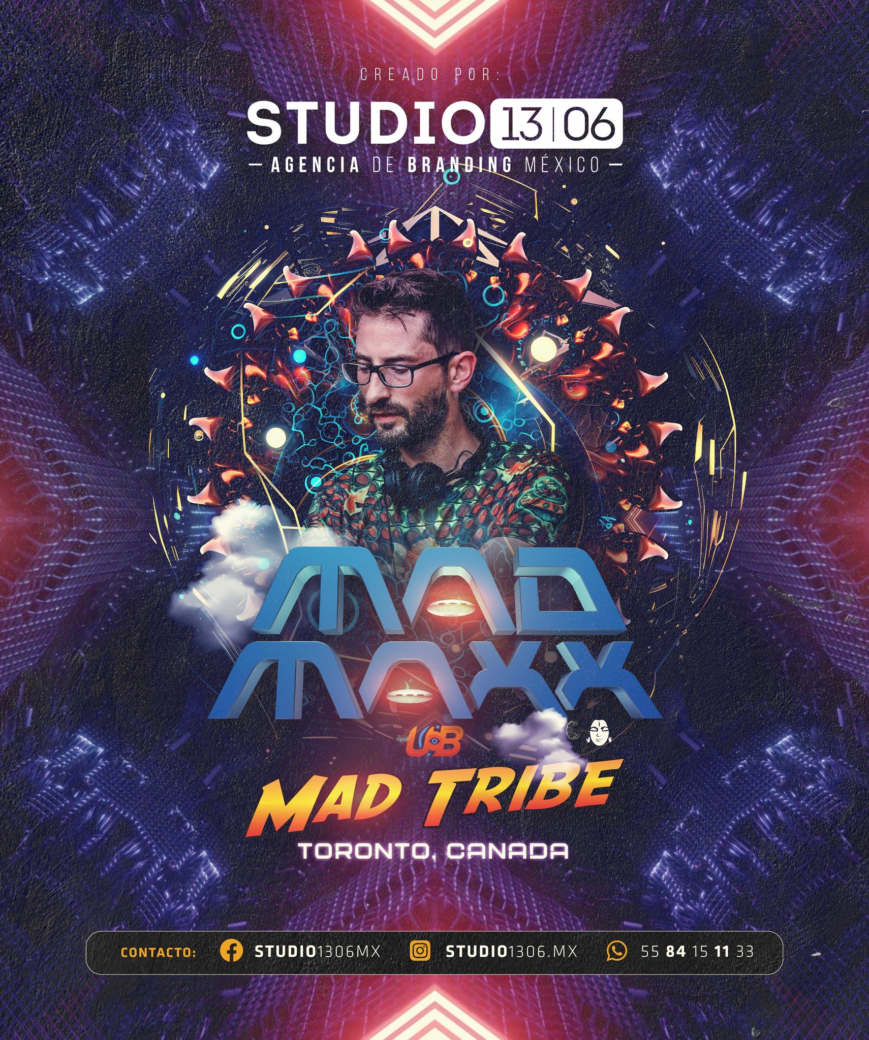 Studio - 🖌 Poster oficial para Lysergic Sounds MAD MAX - Toronto Canadá ...