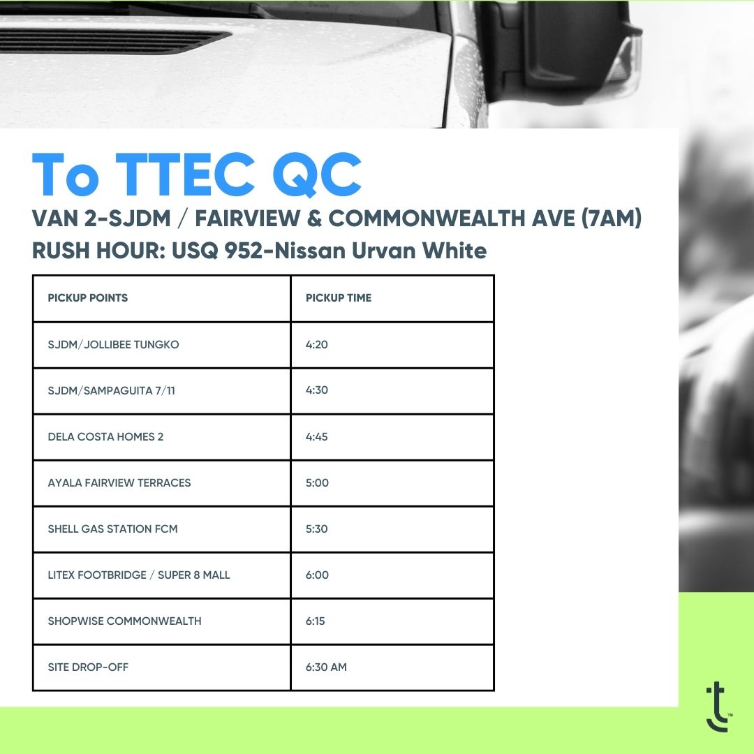 TTEC - 𝗜𝗠𝗣𝗢𝗥𝗧𝗔𝗡𝗧 𝗡𝗢𝗧𝗜𝗖𝗘 𝗙𝗢𝗥 𝗧𝗧𝗘𝗖 𝗘𝗠𝗣𝗟𝗢𝗬𝗘𝗘𝗦 We have updated our shuttle ...