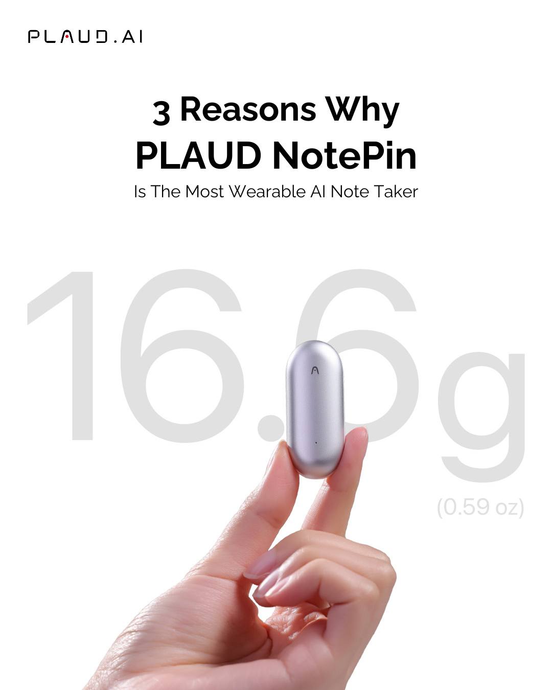 Meet the all-new Plaud NotePin S, the world's most wearable AI