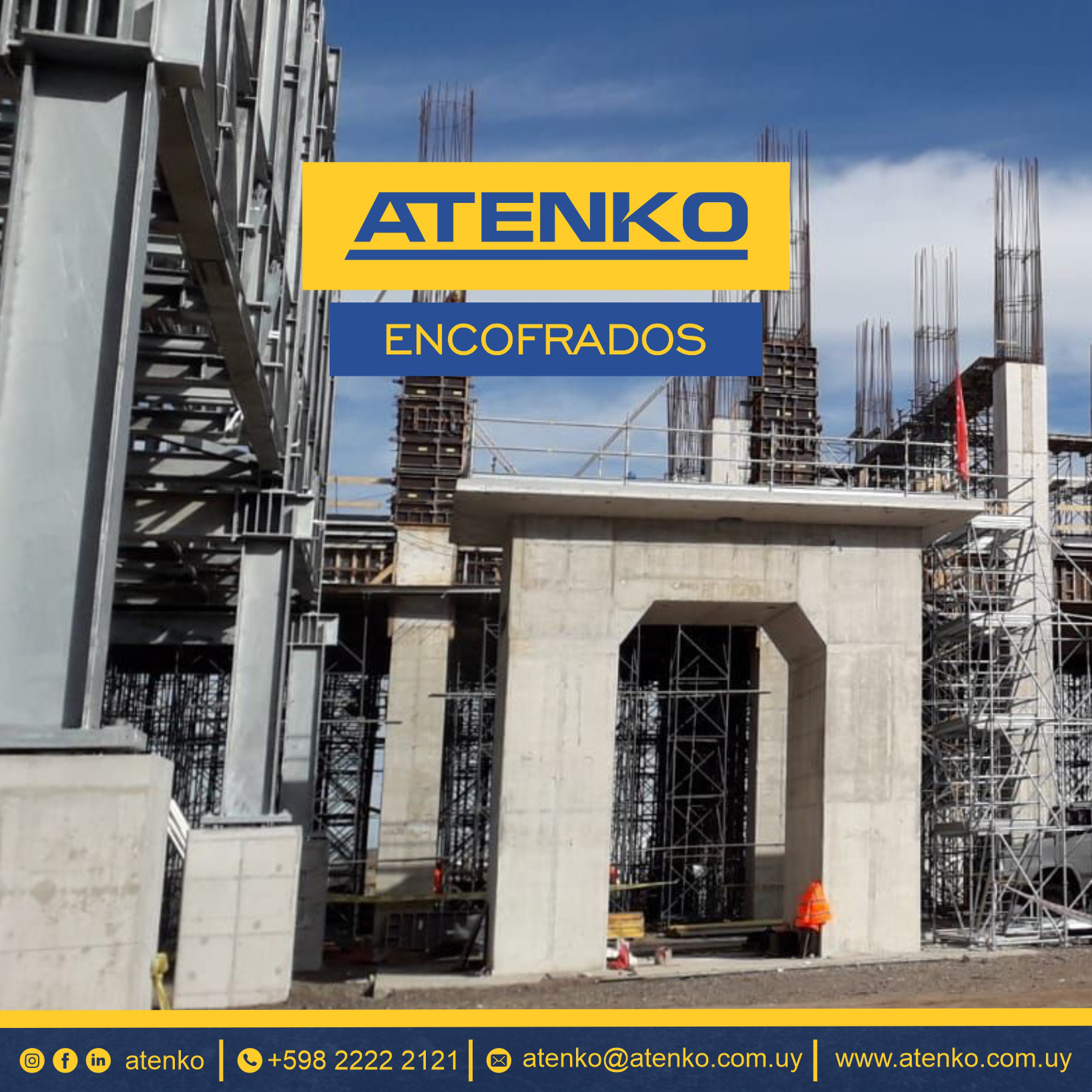 Atenko - Encofrado de pilares con paneles ATK60 y...