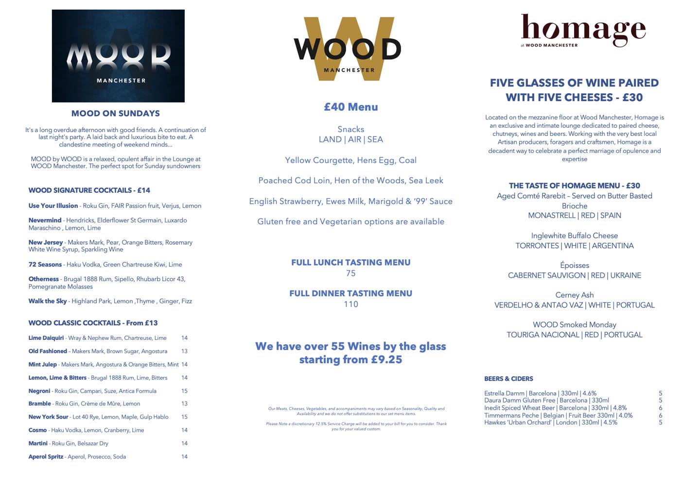 Did you know we have a range of... - Wood Restaurant Group