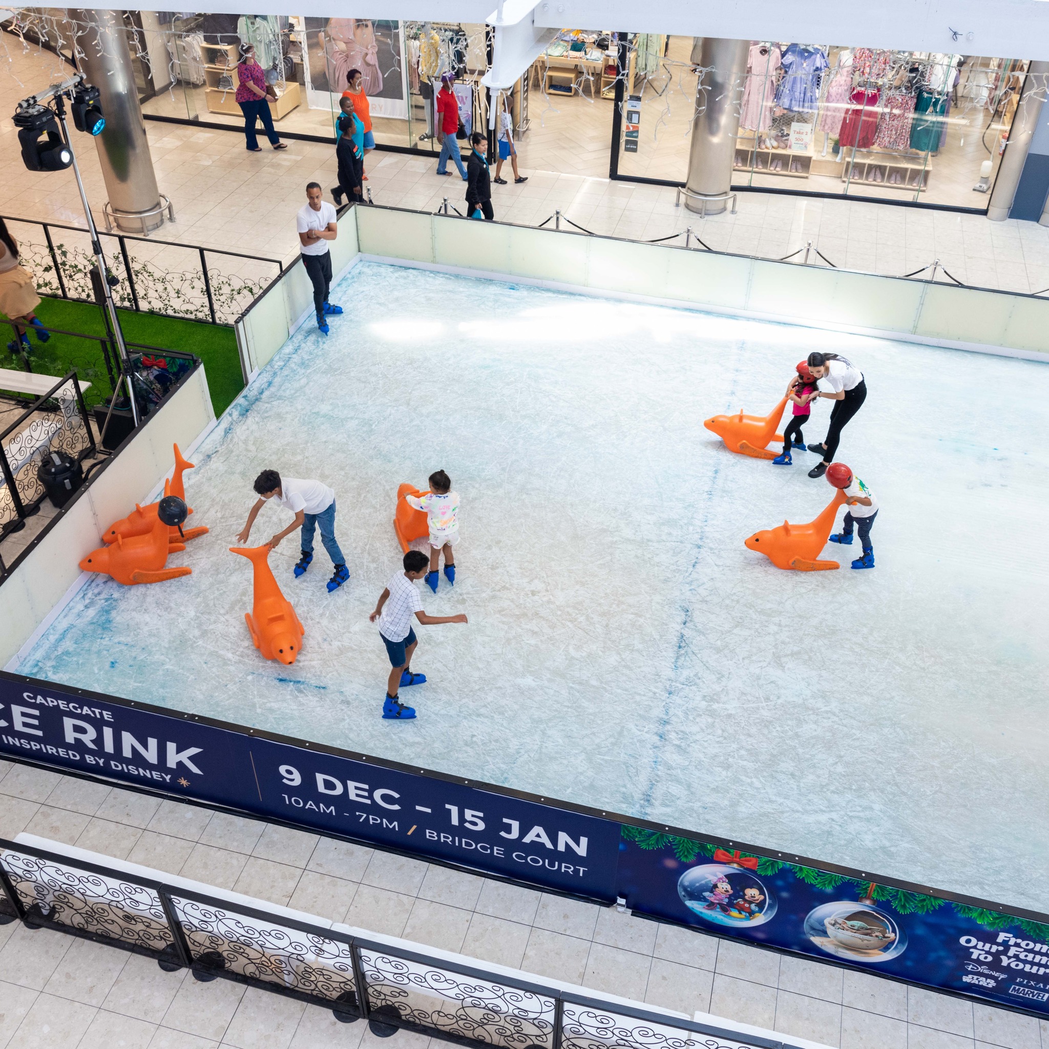 The Capegate Shopping Centre Ice Rink is Back with a Neon Twist