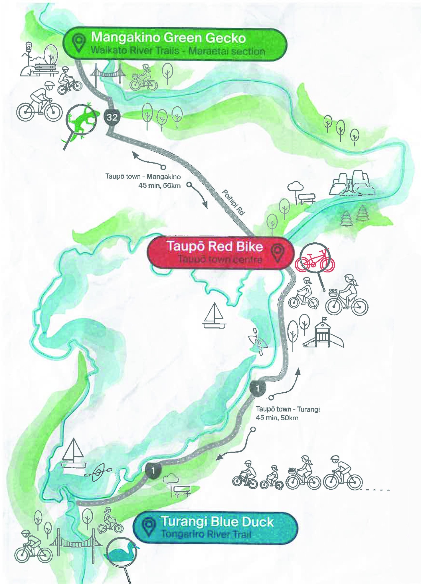 The Taupo Treasure Trails are... - Waikato River Trails | Facebook