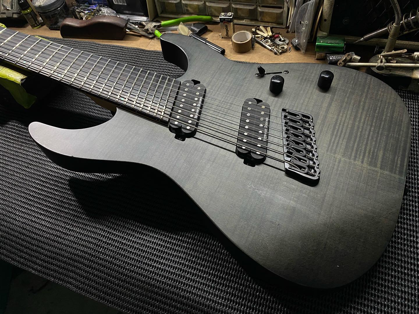 LTD Deluxe M-1008MS Multi Scale 8-String Guitar - See Thru Black