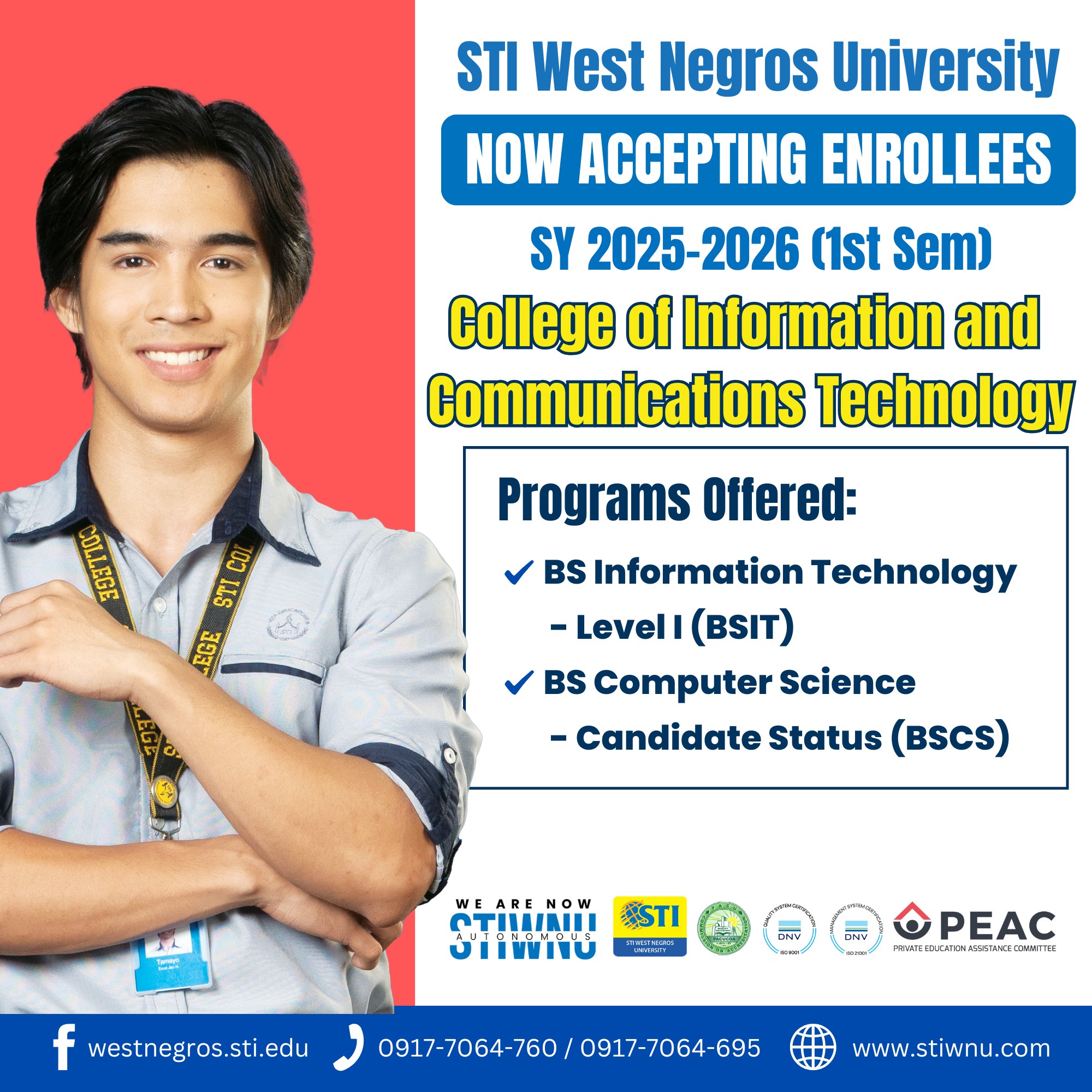 📢 IT & CS Enthusiasts, This... - STI West Negros University