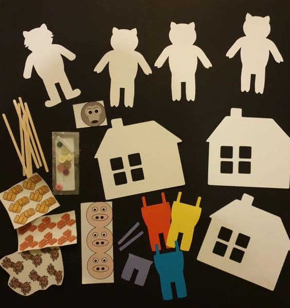 3 pigs complete story props... - Childminder activity packs | Facebook