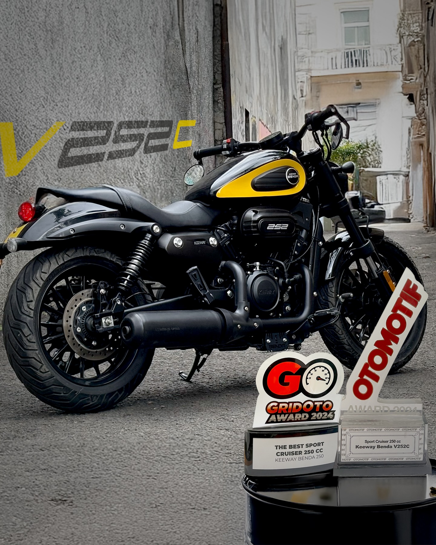 Keeway - 🏆 KEEWAY V252C penyandang gelar Best 250cc Cruiser tahun 2024 ...