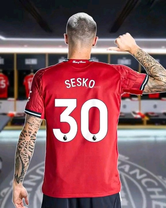 🚨Benjamin Sesko will wear jersey number 30 at Manchester United!