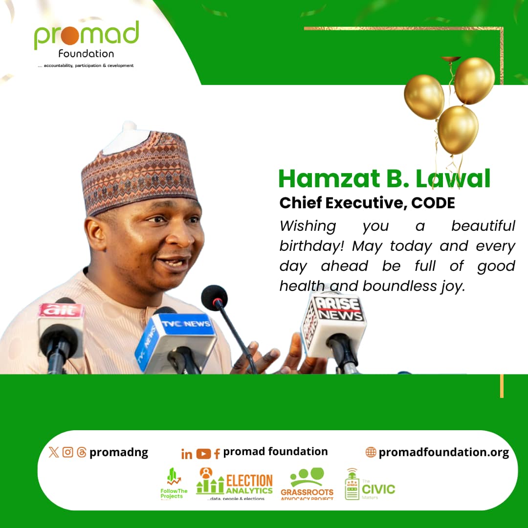 PROMAD - We celebrate our Board Member Hamzat B. Lawal, Chief Executive ...
