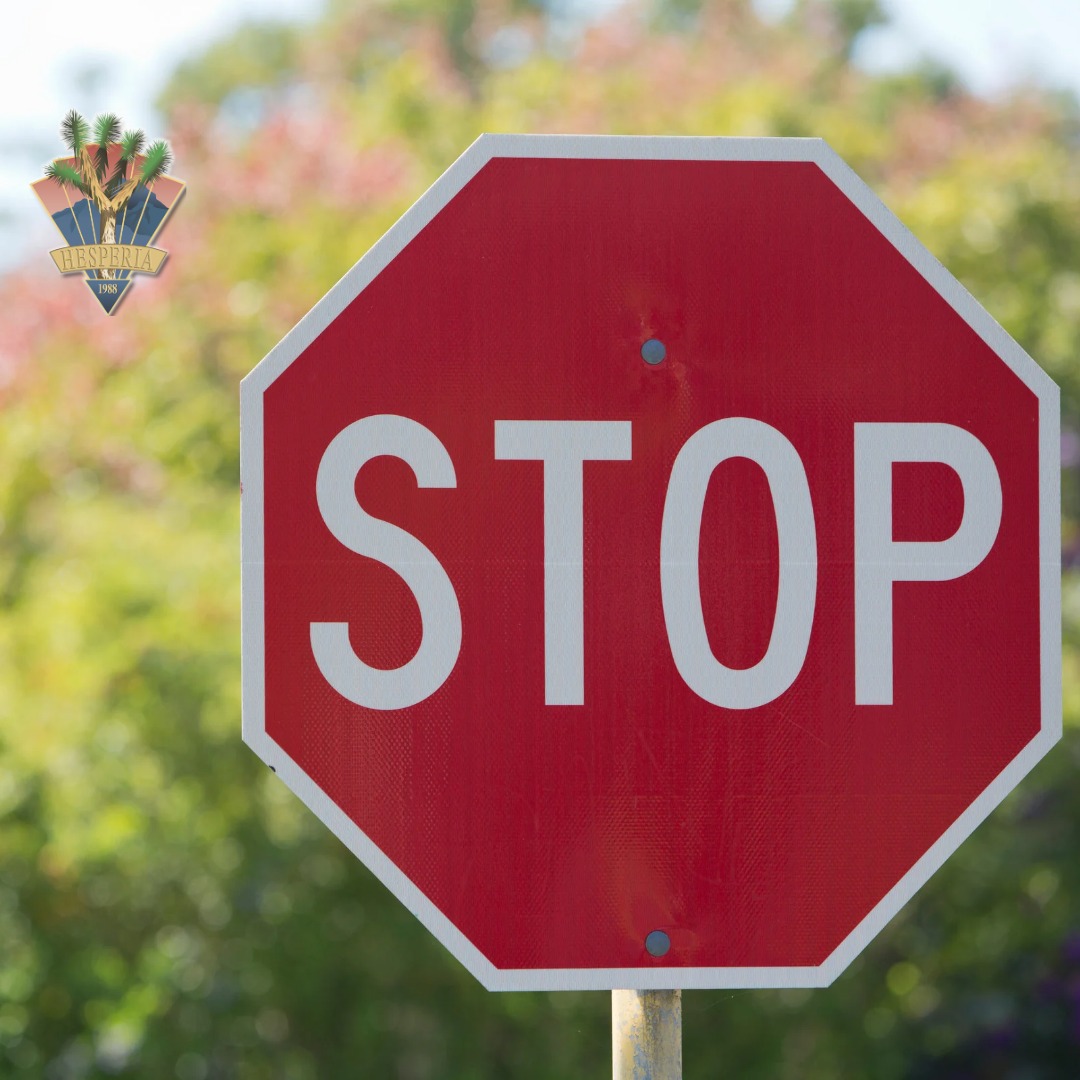 Crews will install new stop signs to... - City of Hesperia | Facebook