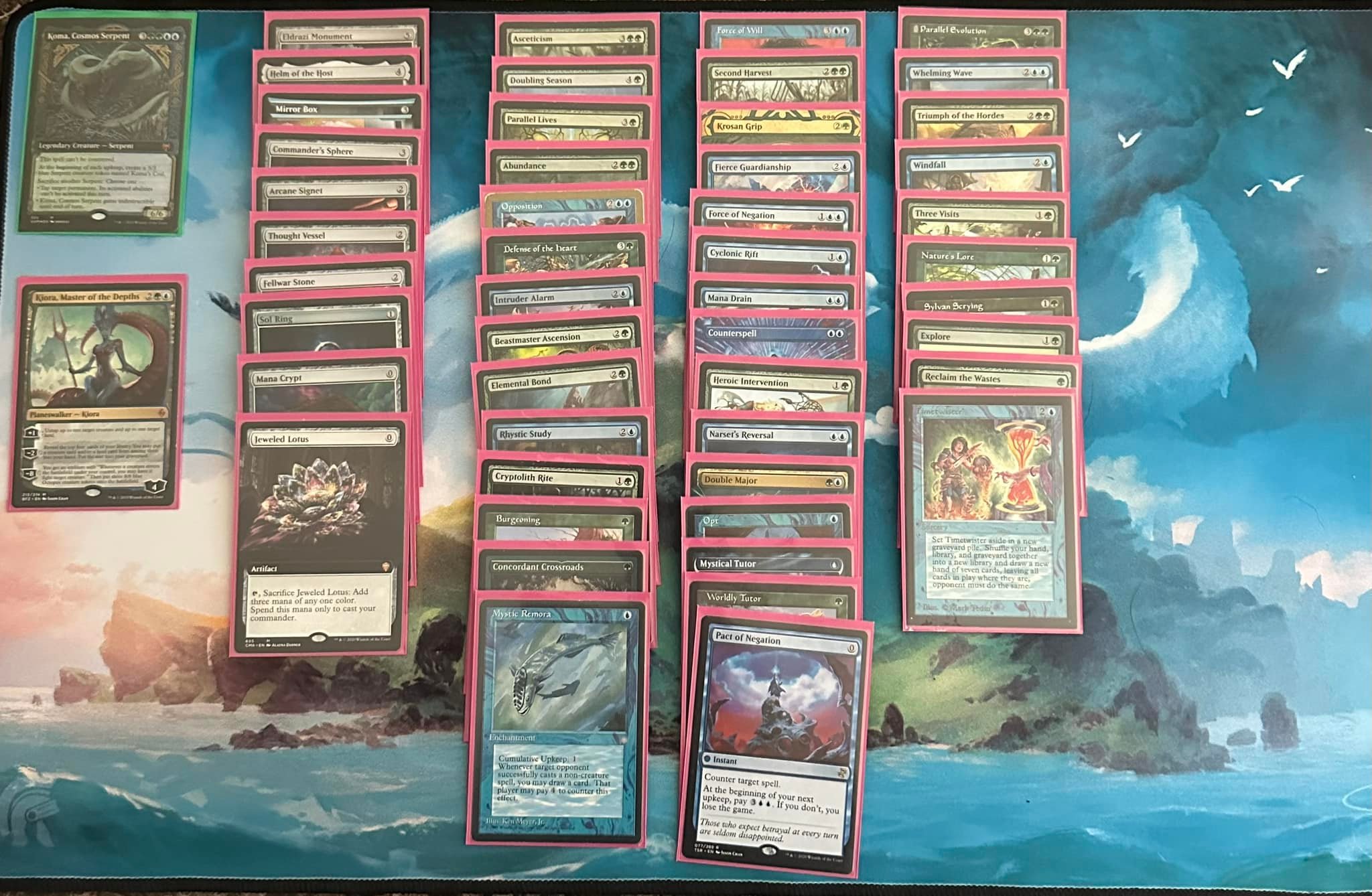 mtg koma world eater commander deck EDH Deck Koma, Cosmos Serpent 100 Magic Cards Custom Deck Serpents Simic Ramp At the beginning of each upkeep Historic-Brawl New Koma Commander deck