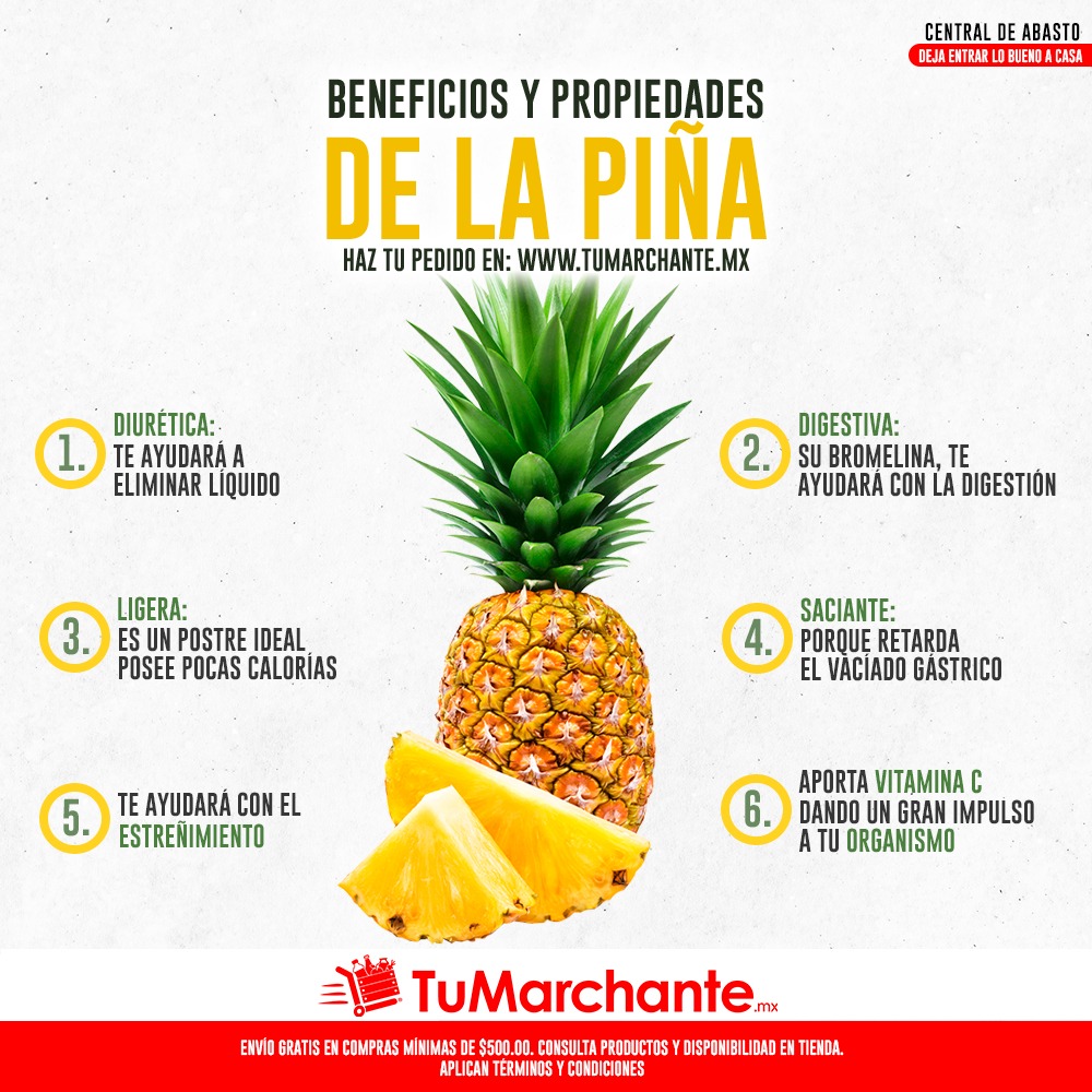 TuMarchante - La piña es una fuente rica en minerales y vitaminas ...