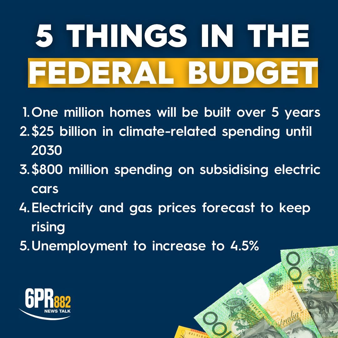 6PR Perth - Labor’s first federal budget in a decade has...