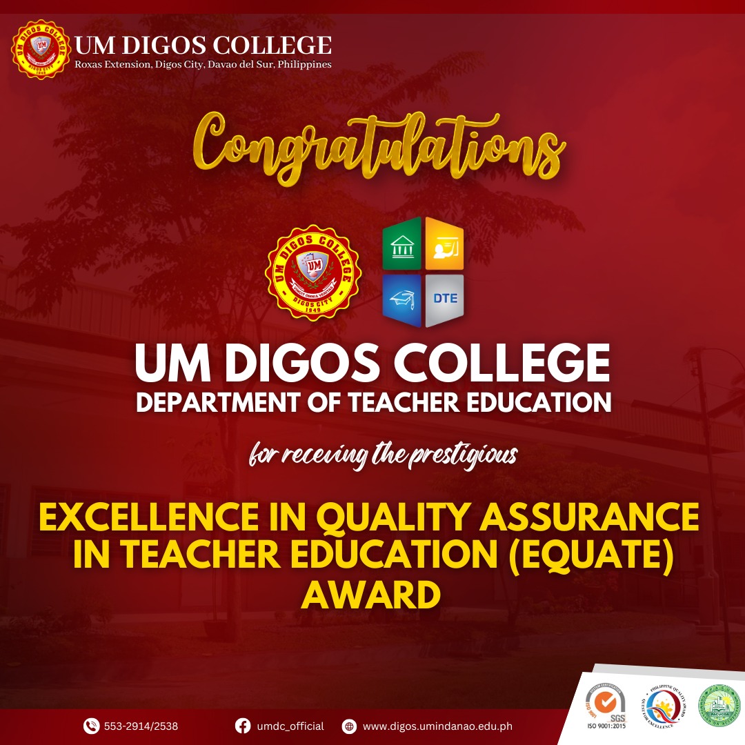 𝐔𝐌 𝐃𝐢𝐠𝐨𝐬 𝐂𝐨𝐥𝐥𝐞𝐠𝐞 𝐇𝐨𝐧𝐨𝐫𝐞𝐝 𝐰𝐢𝐭𝐡... - UM Digos College - UMDC | Facebook