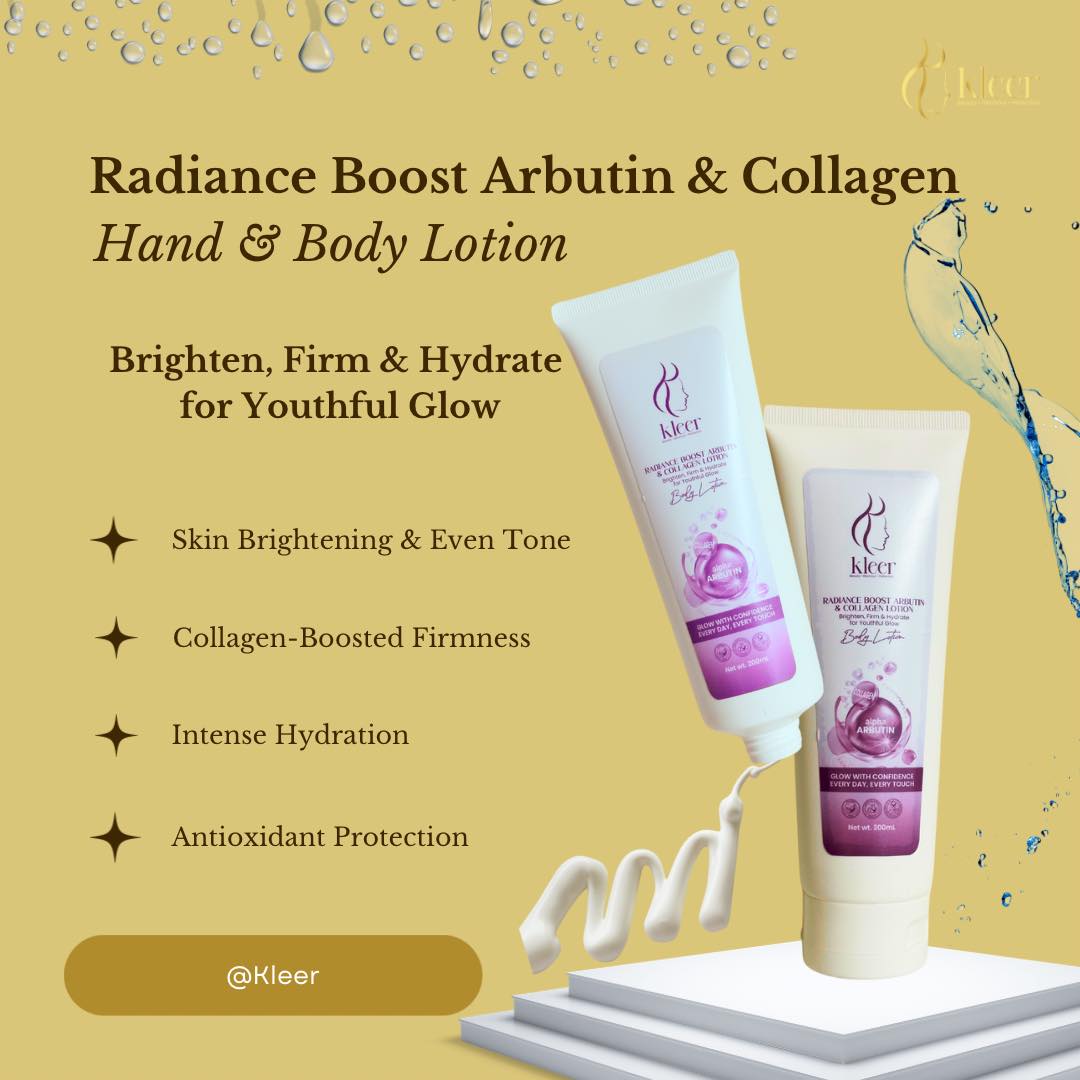 Light up with Glutathione &Collagen beauty lotion . Anti aging lotion . Vita clariant complex with vitamin c,glutathione,collagen,aloe Vera concentrate &fruit principles,targets blemished areas of your skin to effectively lighten marks ,fights