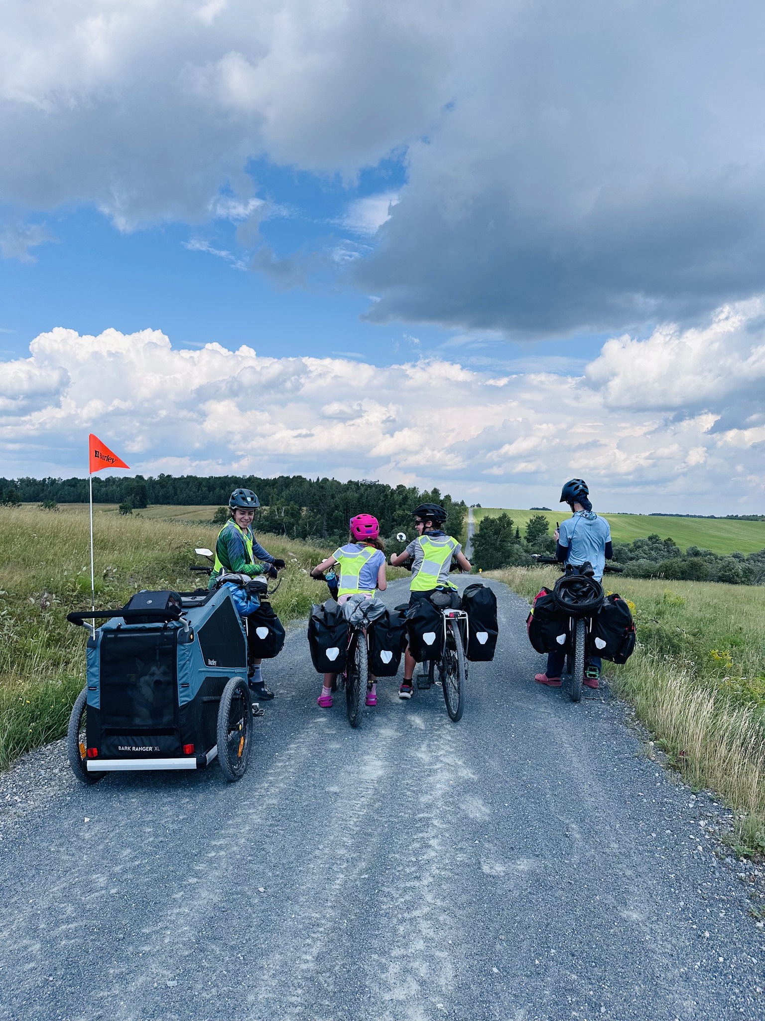 Family bikepacking trip across northern Quebec