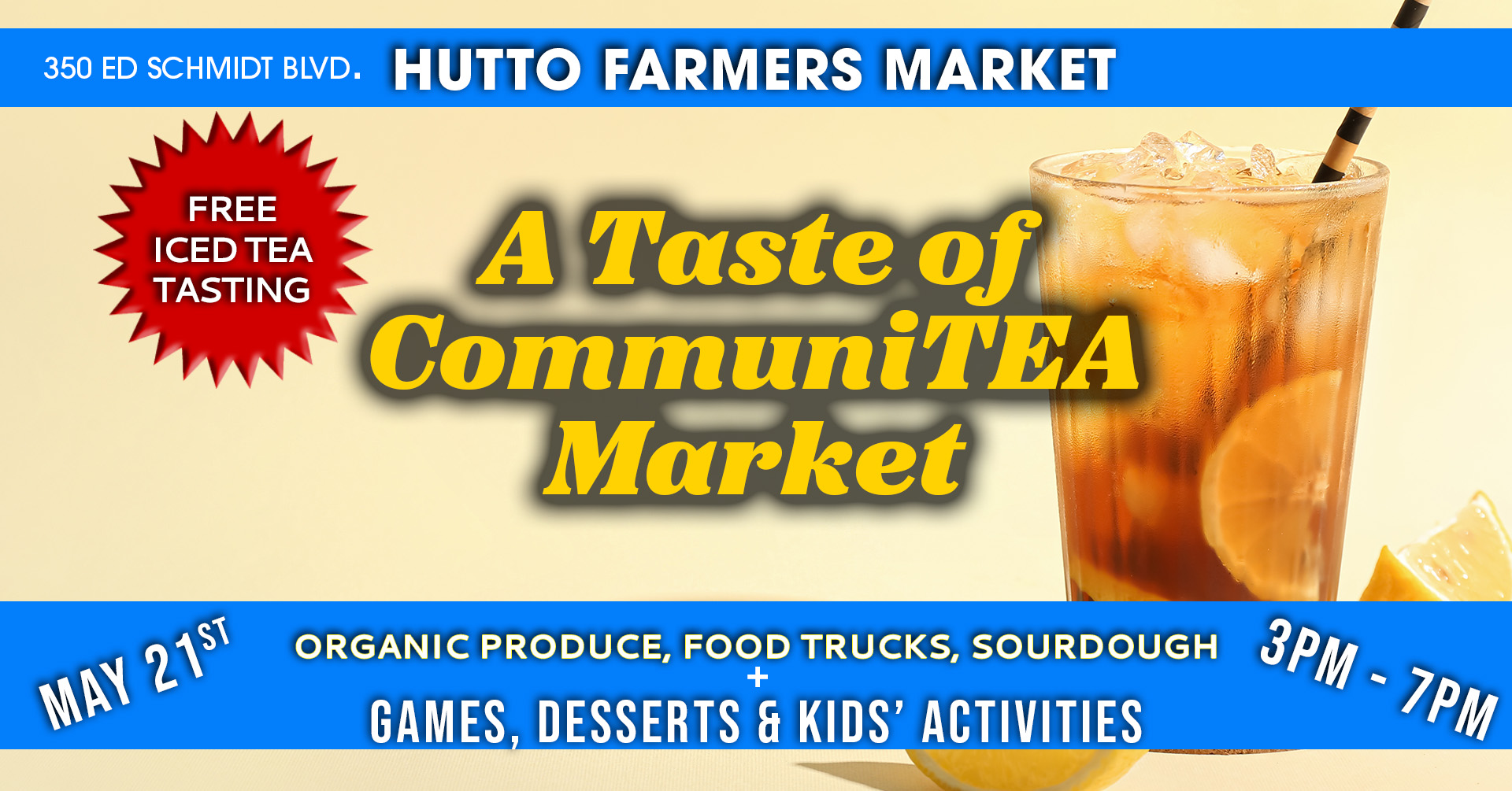 Iced Tea Tasting @ Hutto Farmers Market