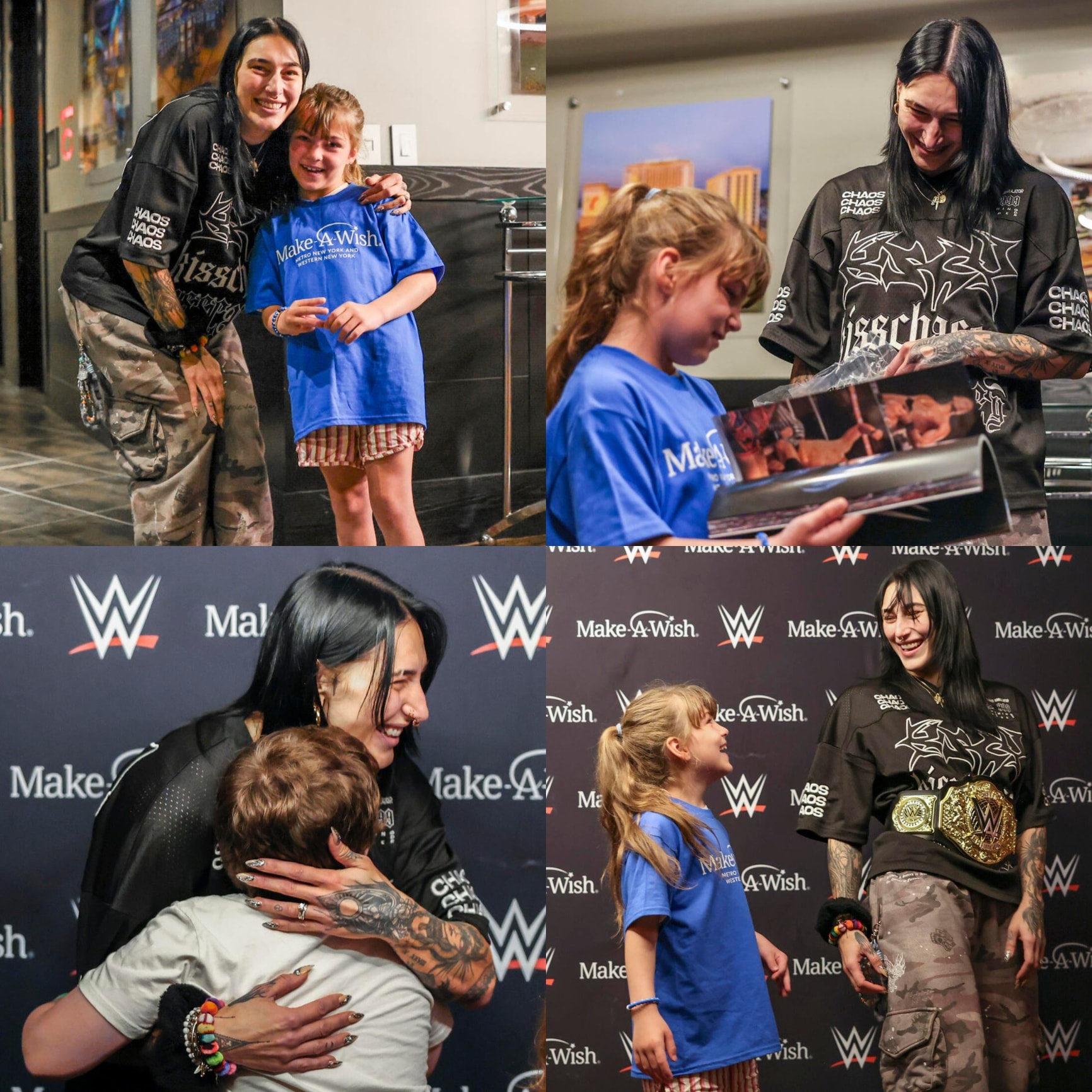 Wrestling - Rhea Ripley grants a wish before RAW in Houston. ️ | Facebook