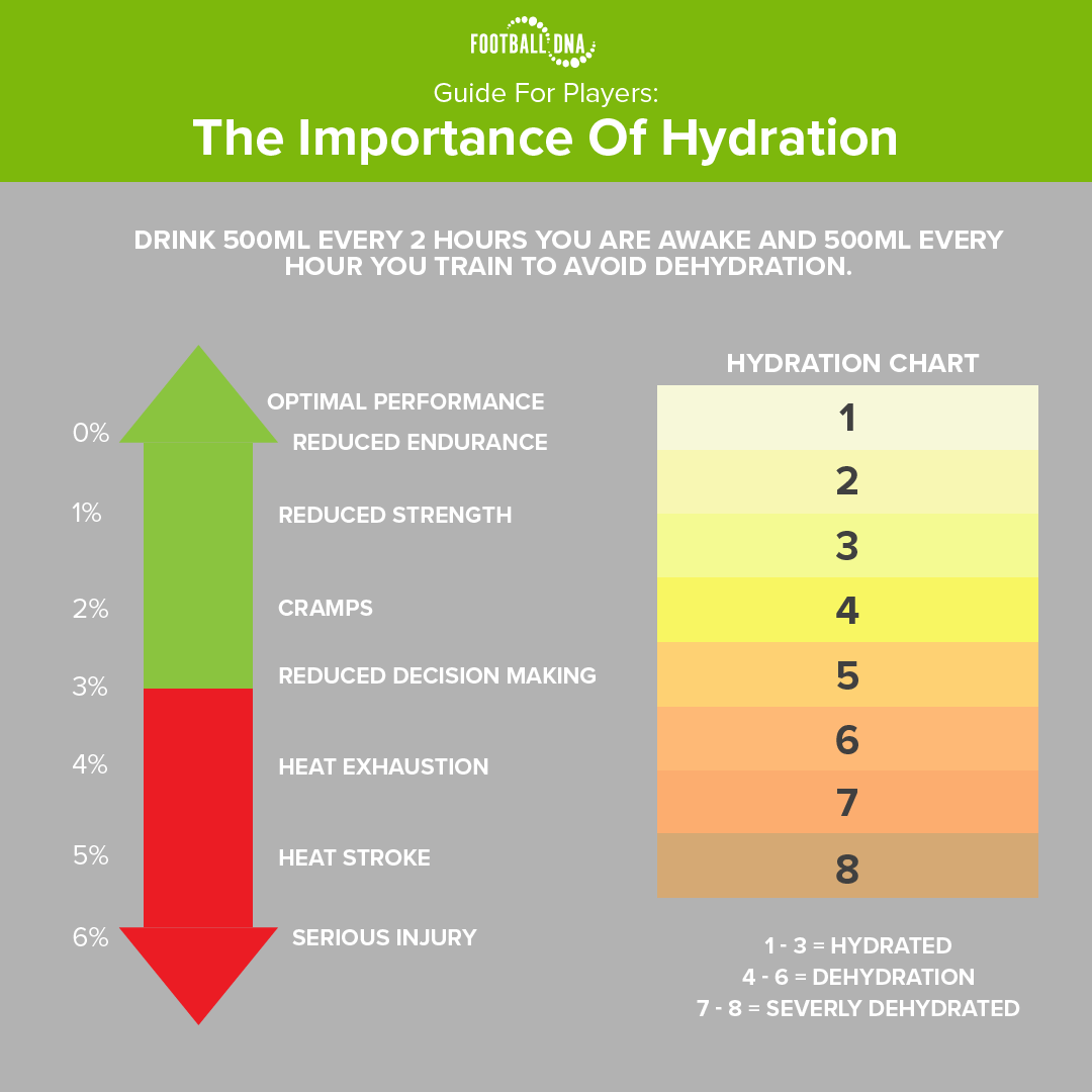 Football DNA - The Importance Of Hydration 💧 We take a... | Facebook