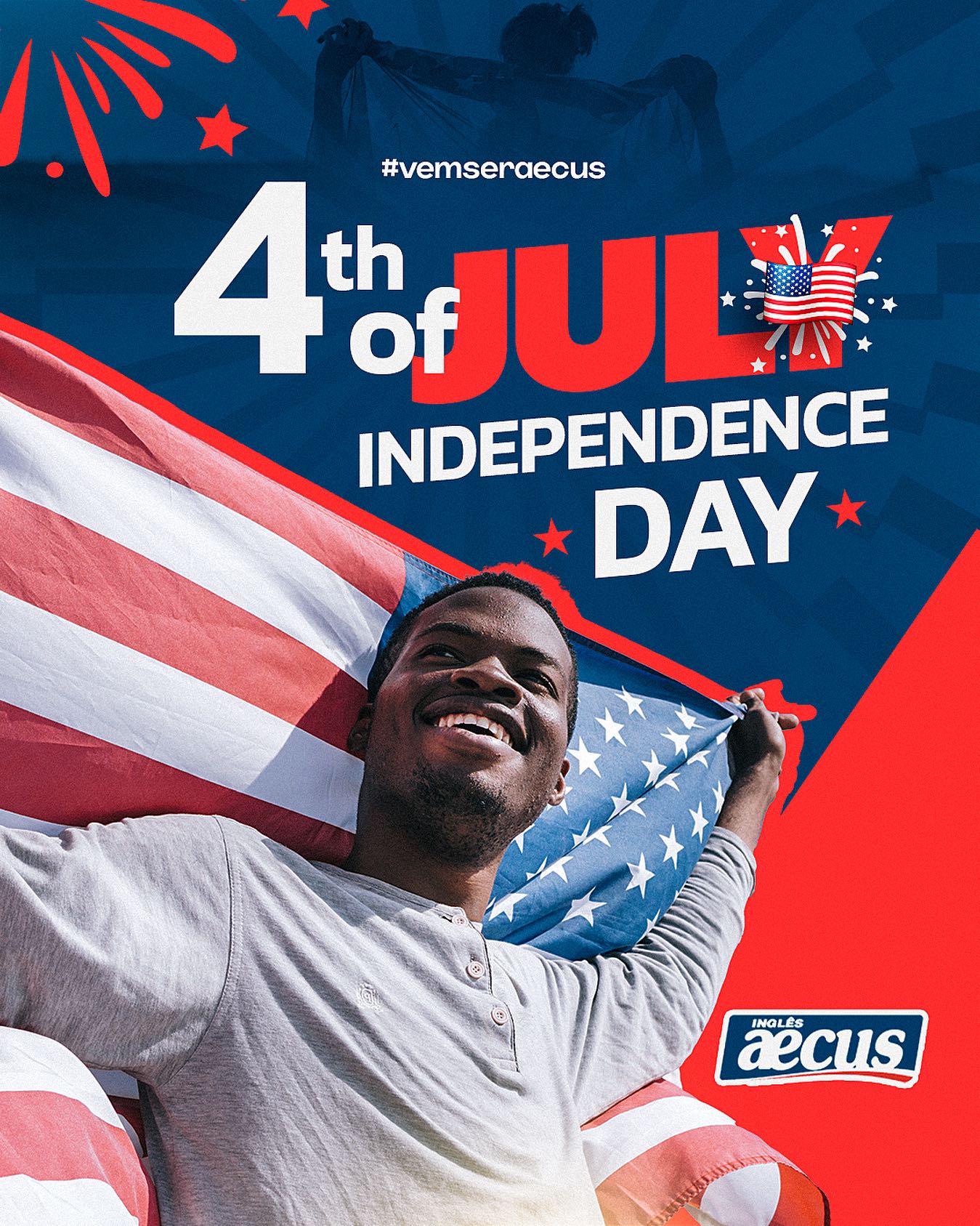 Escola Inglês Aecus - 🎆 Celebrando o Dia da Independência! 🇺🇸 ...
