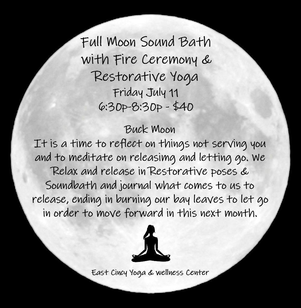 Full Moon Sound Bath with Restorative Yoga and Fire Ceremony