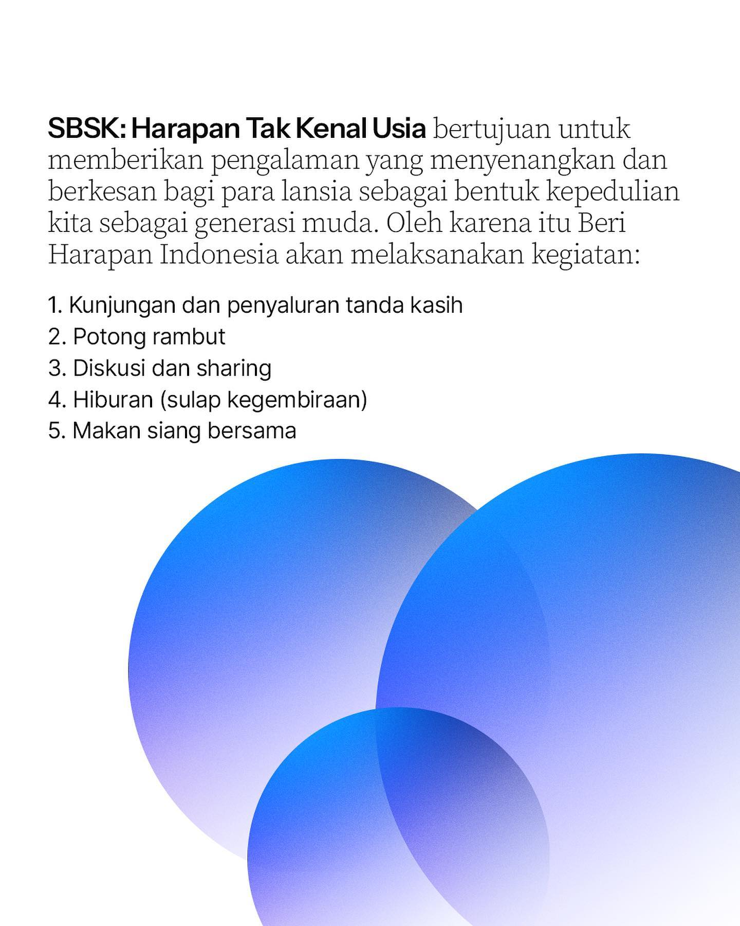 [SBSK September 2023: Harapan Tak... - Beri Harapan Indonesia