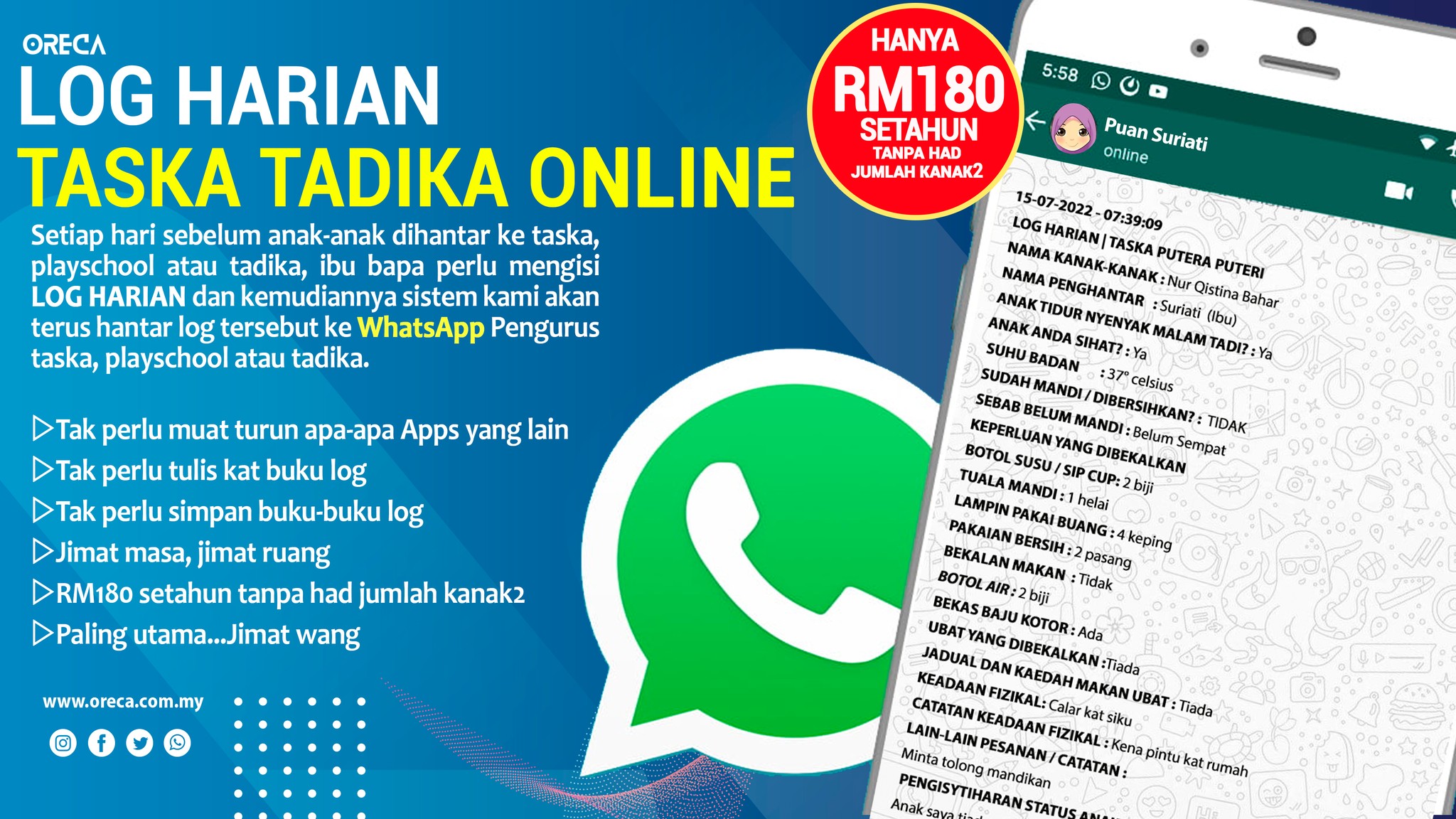 Log Harian dan Laporan Harian Kanak-Kanak Taska Tadika - LOG HARIAN ...