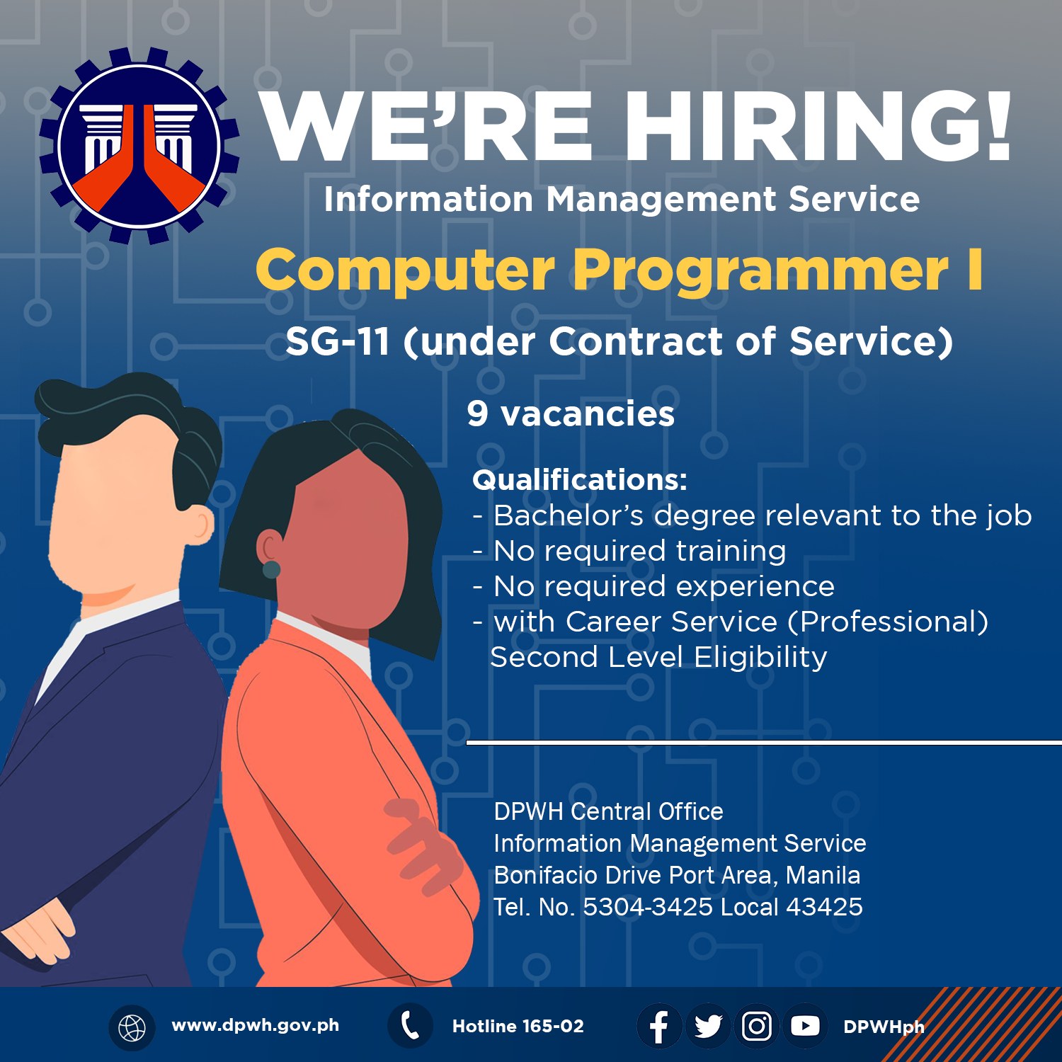 📣 Job Vacancy... - Department of Public Works and Highways | Facebook