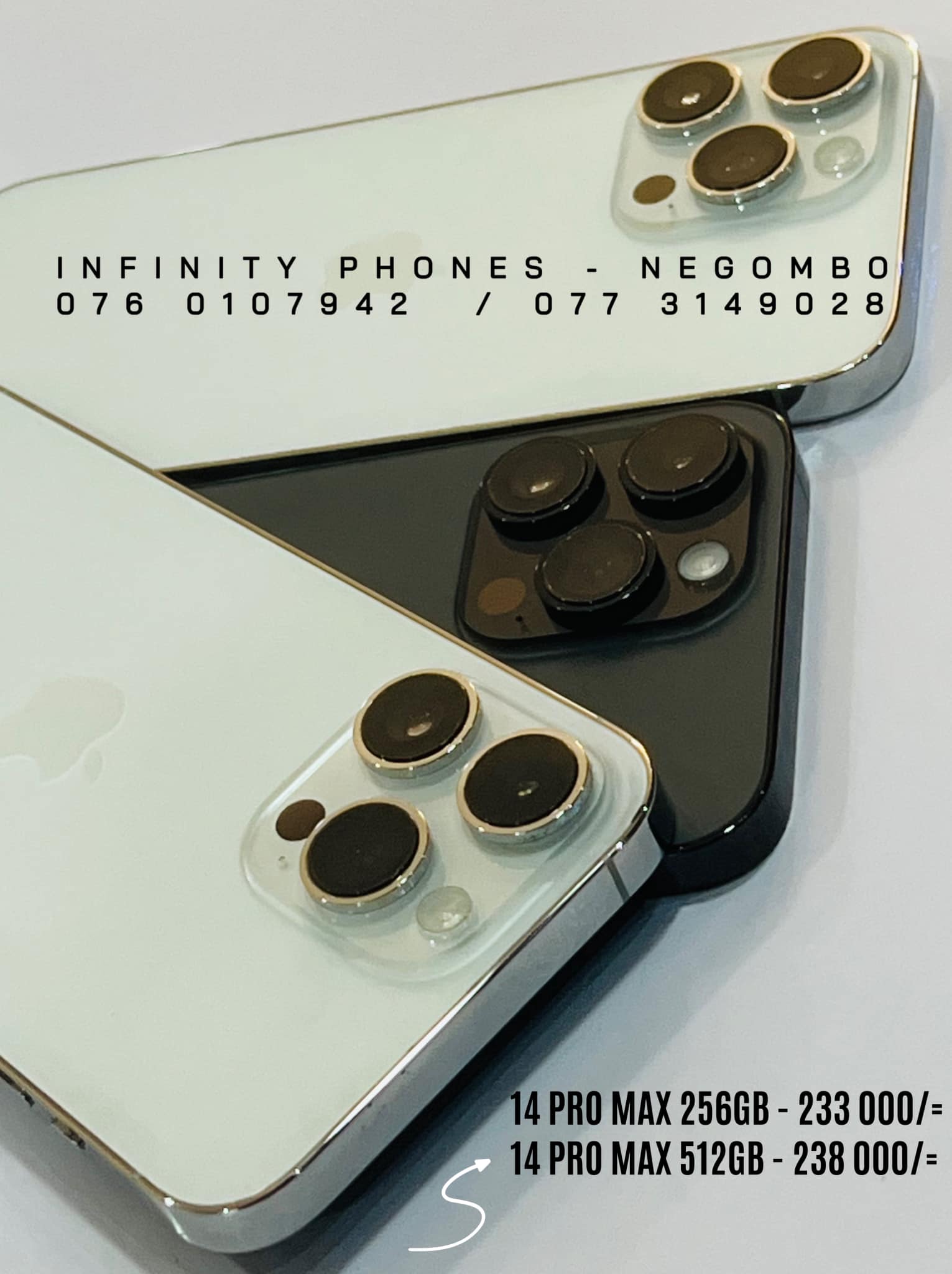 Infinity Phones - Apple i phone 14 pro max Storage -... | Facebook