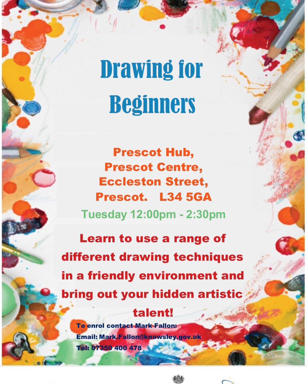 Knowsley FACE - ***NEW COURSE*** DRAWING FOR BEGINNERS... | Facebook