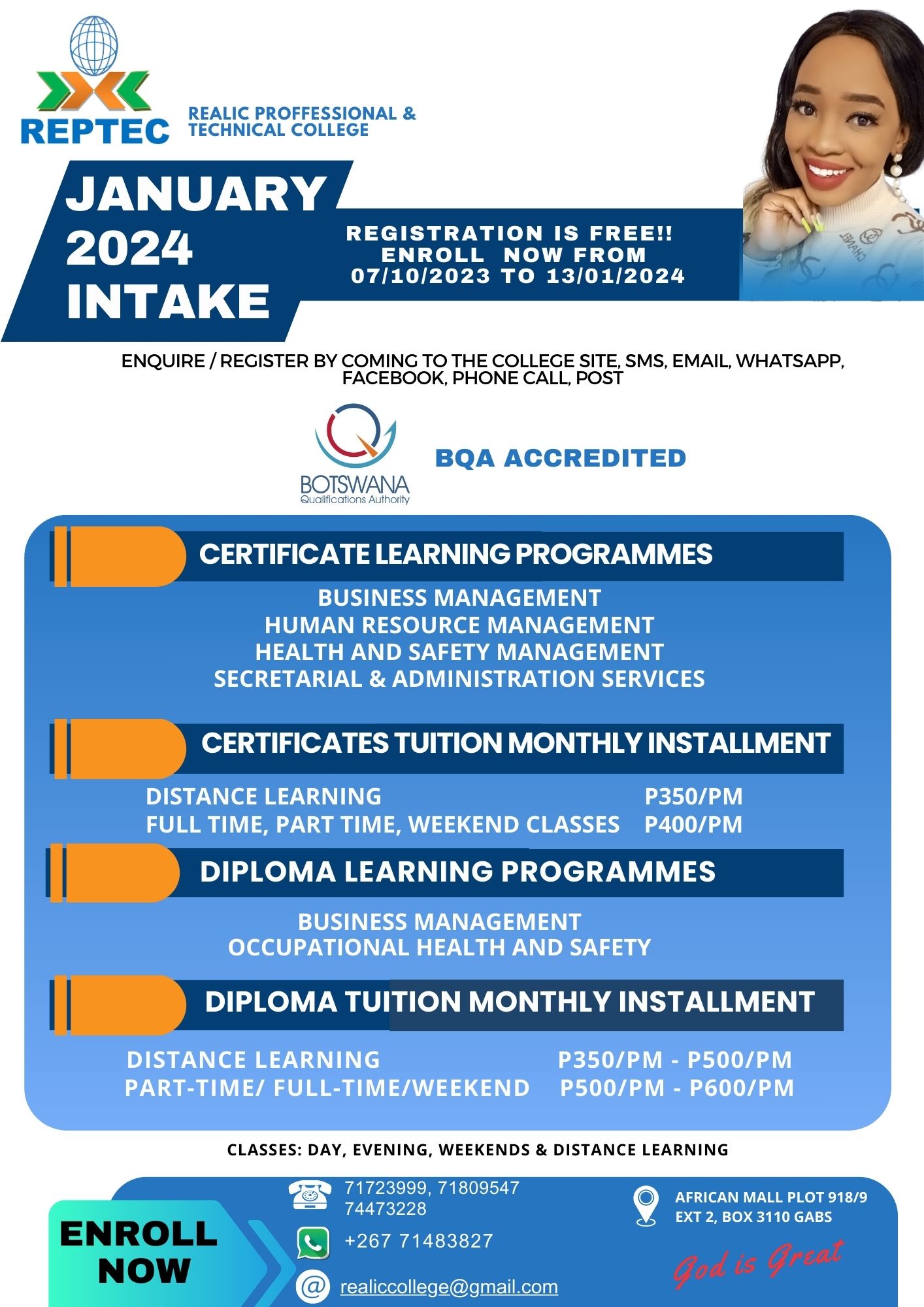 Realic Professional and Technical College | Gaborone