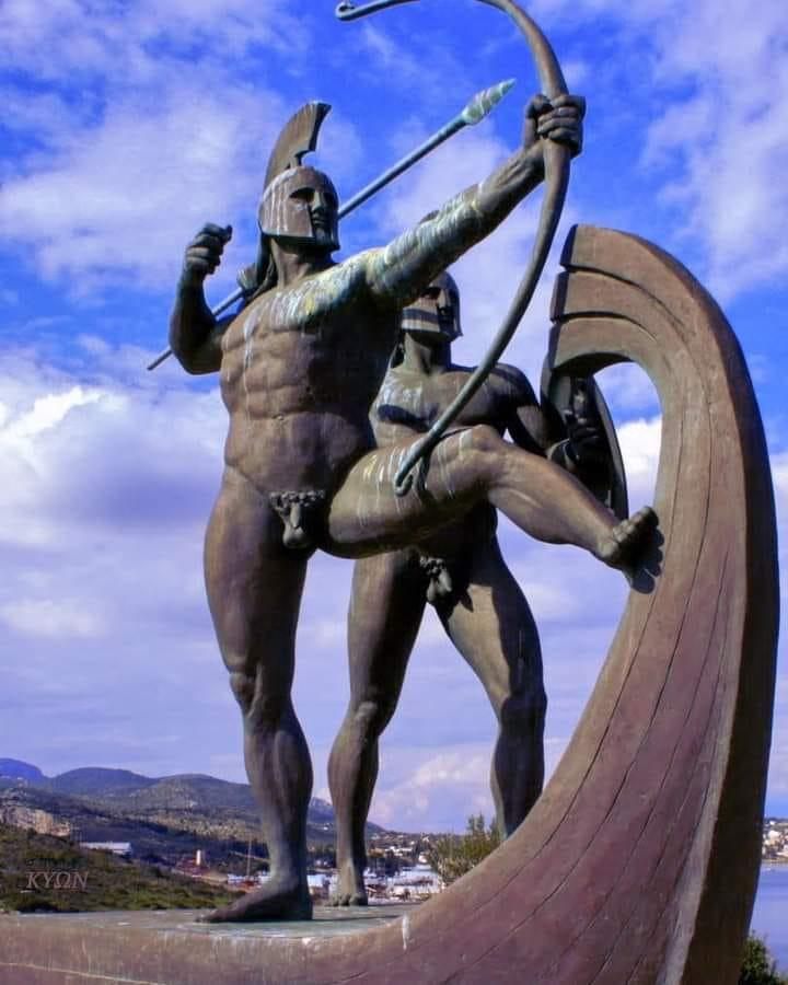 Love - Battle of Salamis Monument in Modern Salamis, #Greece. The ...
