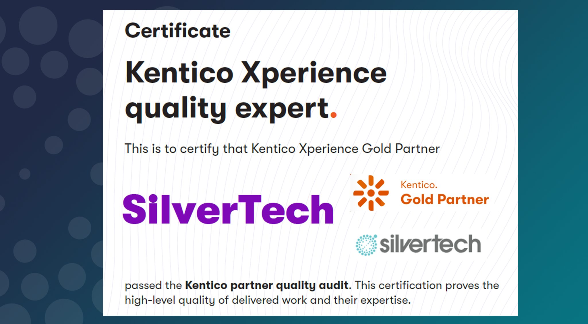 SilverTech - We are honored to once again be recognized by...