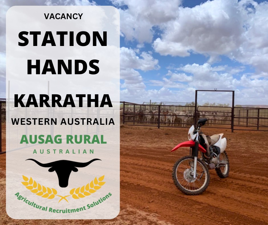 AUSAG RURAL - STATION HANDS, KARRATHA WA Opportunity for... | Facebook