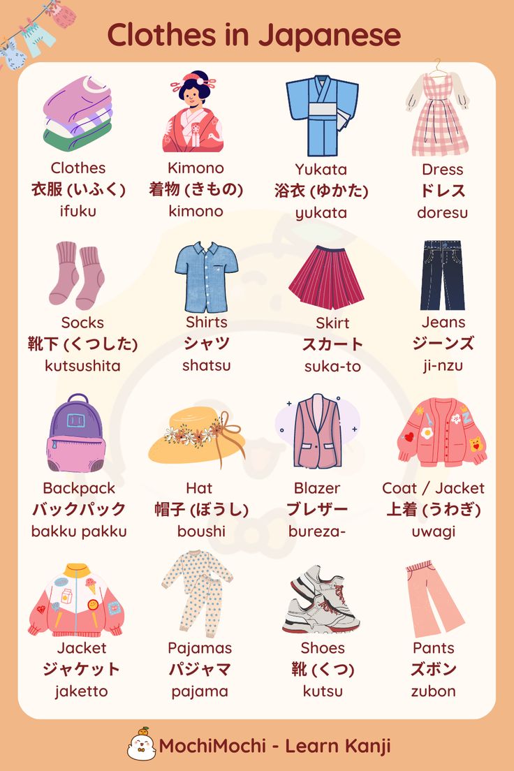 clothes in japanese