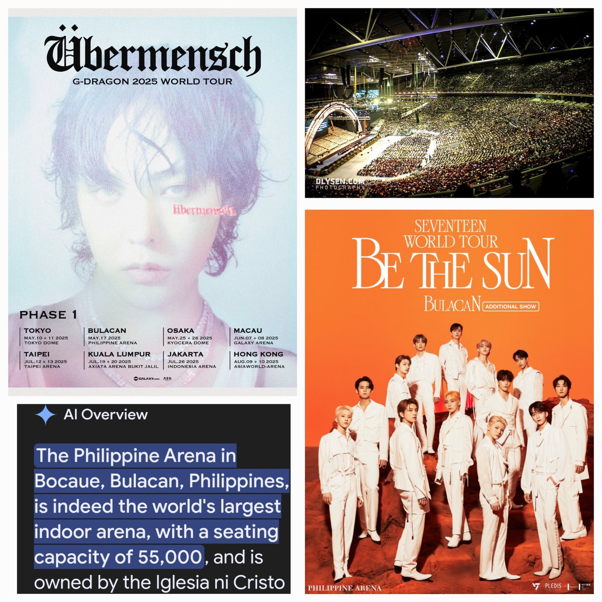 Seventeen and G-Dragon make history at Philippine Arena