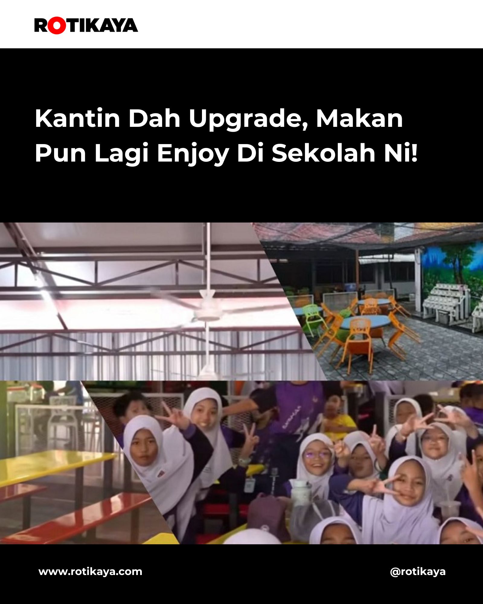 ROTIKAYA - Akhirnya murid-murid dapat tempat makan yang... | Facebook