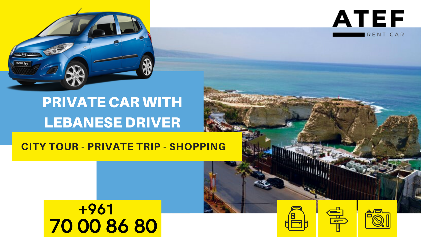 Atef rent car with driver | Beirut