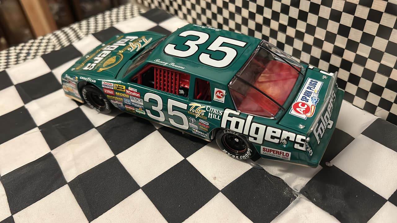 Benny Parsons 1987 Folgers Decaf Chevrolet Aerocoupe die cast