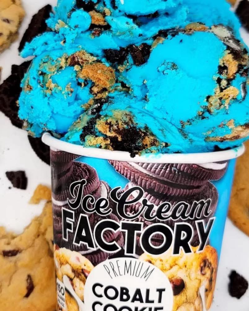 Surfside Creamery's new lil blue panda ice cream flavor