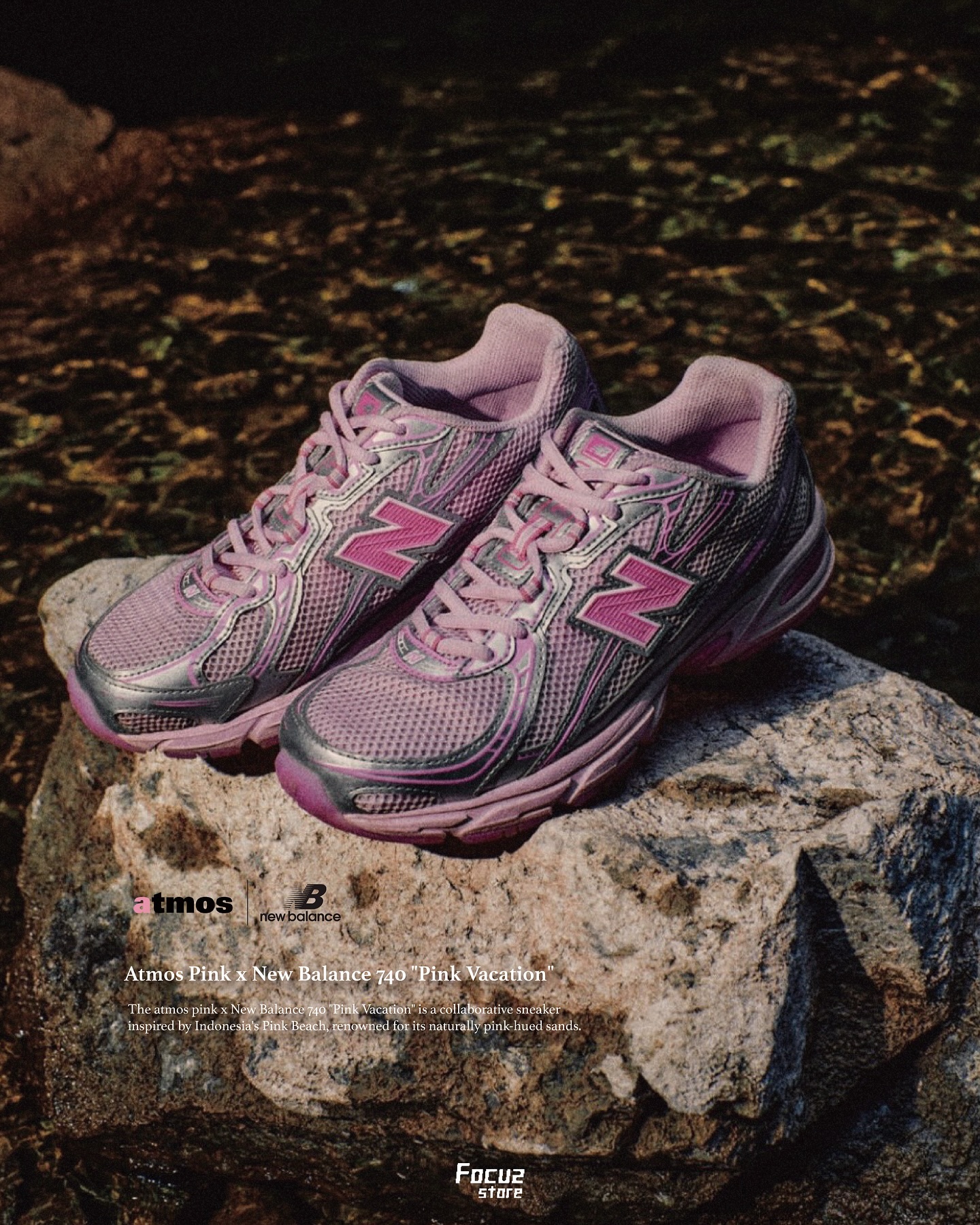 被這雙粉紅拼銀美暈? - Atmos Pink x New Balance 740 “Pink Vacation 